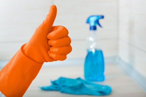 Risk assessment being completed before cleaning work starts
