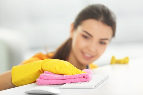 Local cleaning team servicing a modern office in Edgware