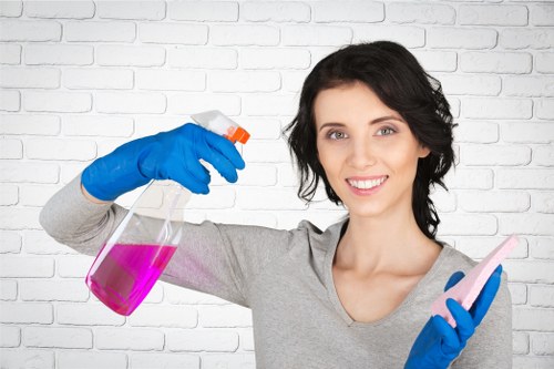 Cleaning dust and residue after building work in Edgware