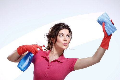 Local carpet cleaner treating stained carpet fibres in Edgware