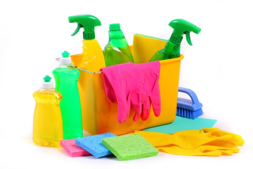 Local transfer station handling recyclable materials for Edgware Cleaners